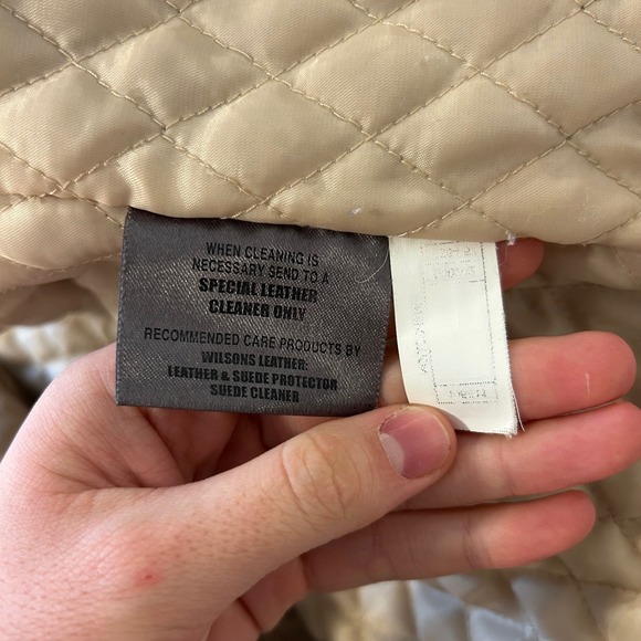 Wilsons Leather Maxima Brown Suede Fur Lined Penny Lane Aviator Jacket Women's L - Picture 5 of 8